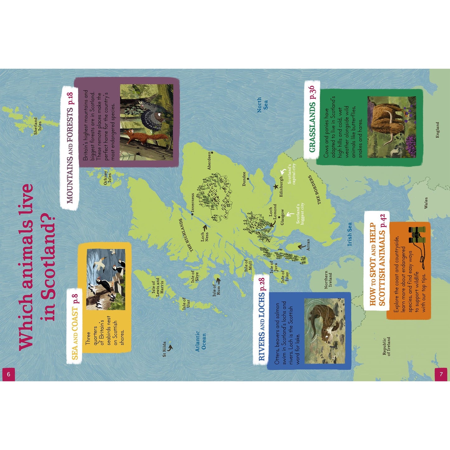 Amazing Animals Atlas Scotland Book