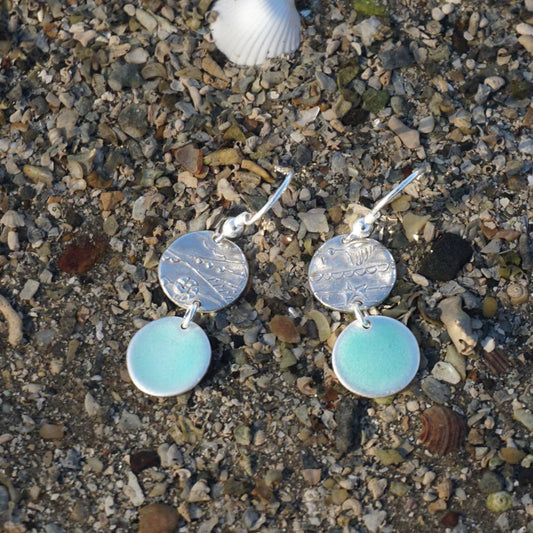 Memories of the Beach Earrings - Turquoise