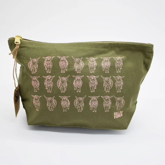 Highland Cow Wash Bag