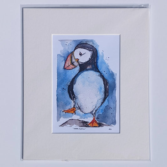 Happy Puffin - Print