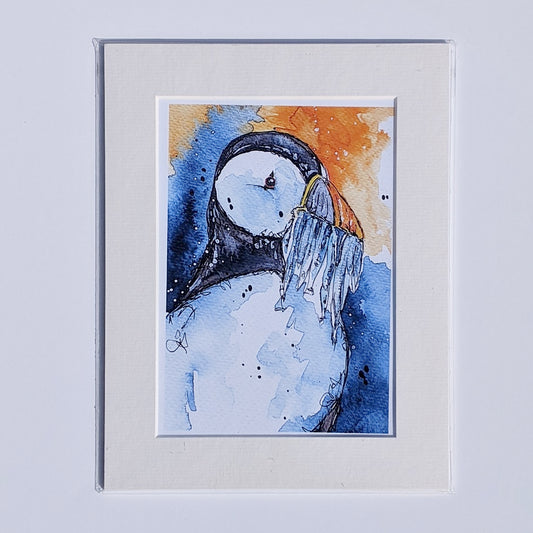 Puffin with Supper - Print