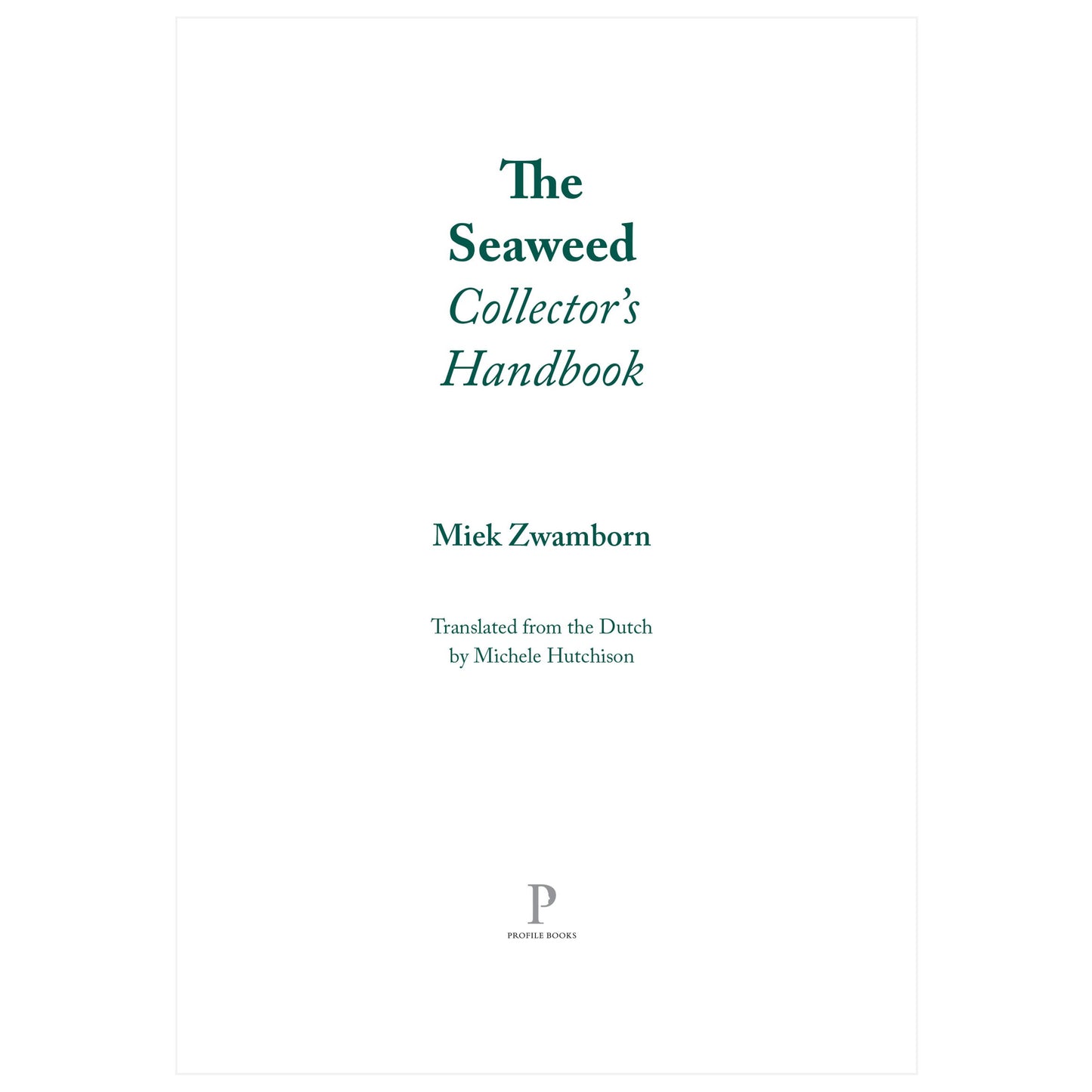 Seaweed Collectors Handbook - Book