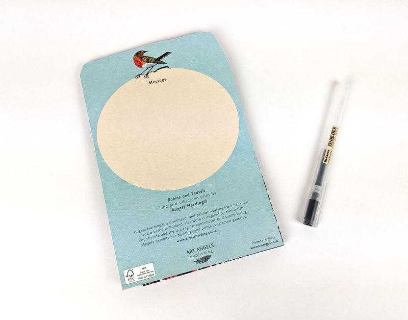 Winter Robins - Fold Out 3D Card by Angela Harding