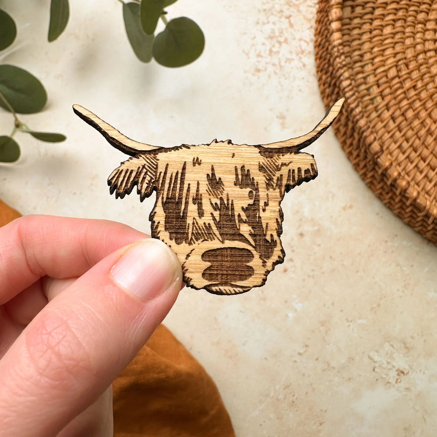 Highland Cow Fridge Magnet