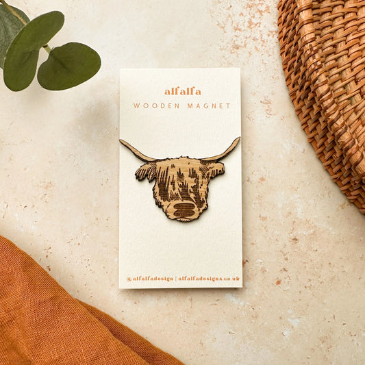 Highland Cow Fridge Magnet