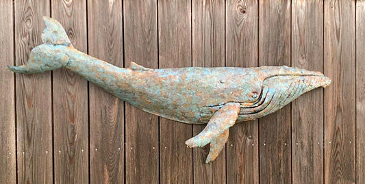 Large Tin Humpback Whale - RESERVED