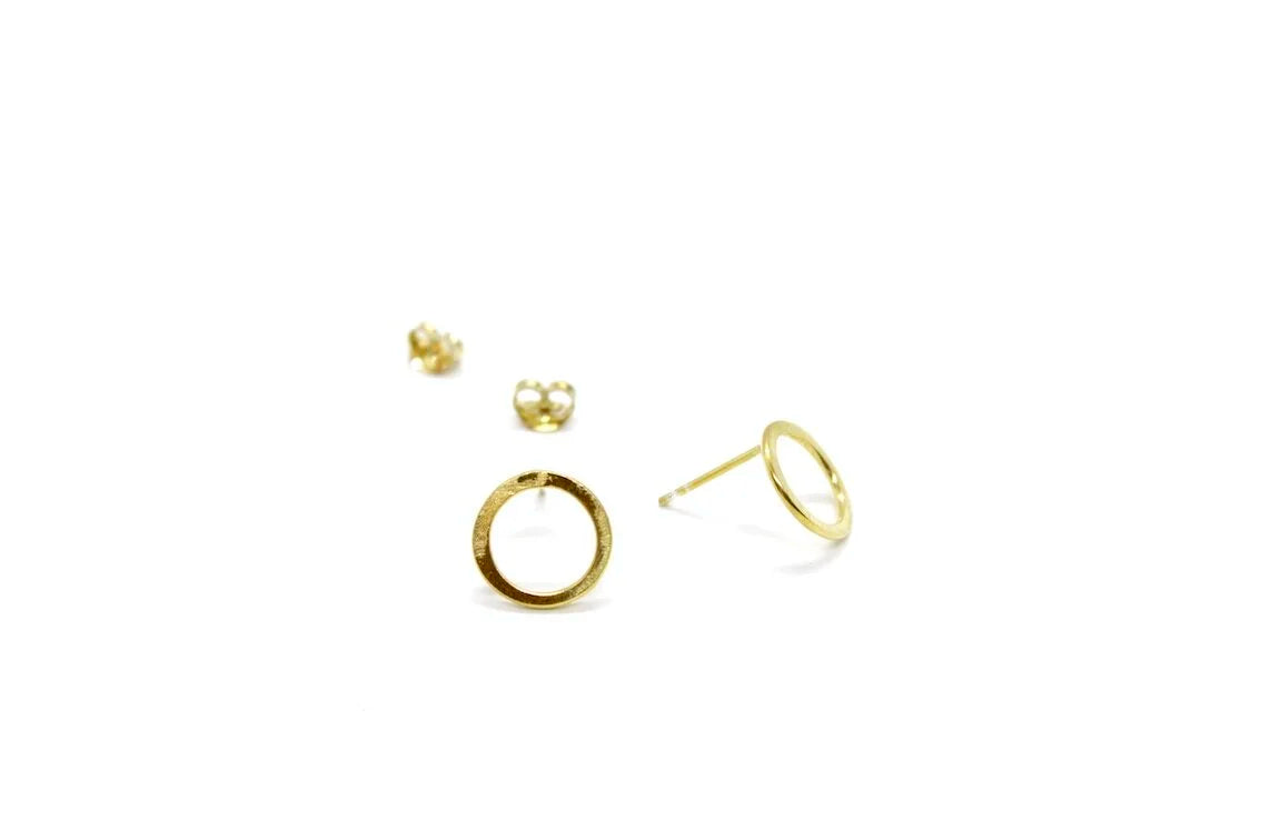 Circle Stud Earrings