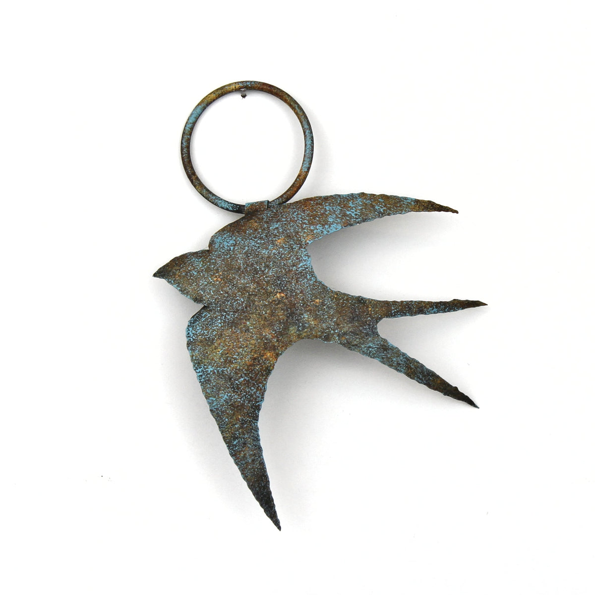 Tin Swallow with Verdigris