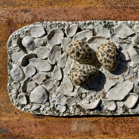 Stoneware Wall Panel - Oystercatcher's Nest