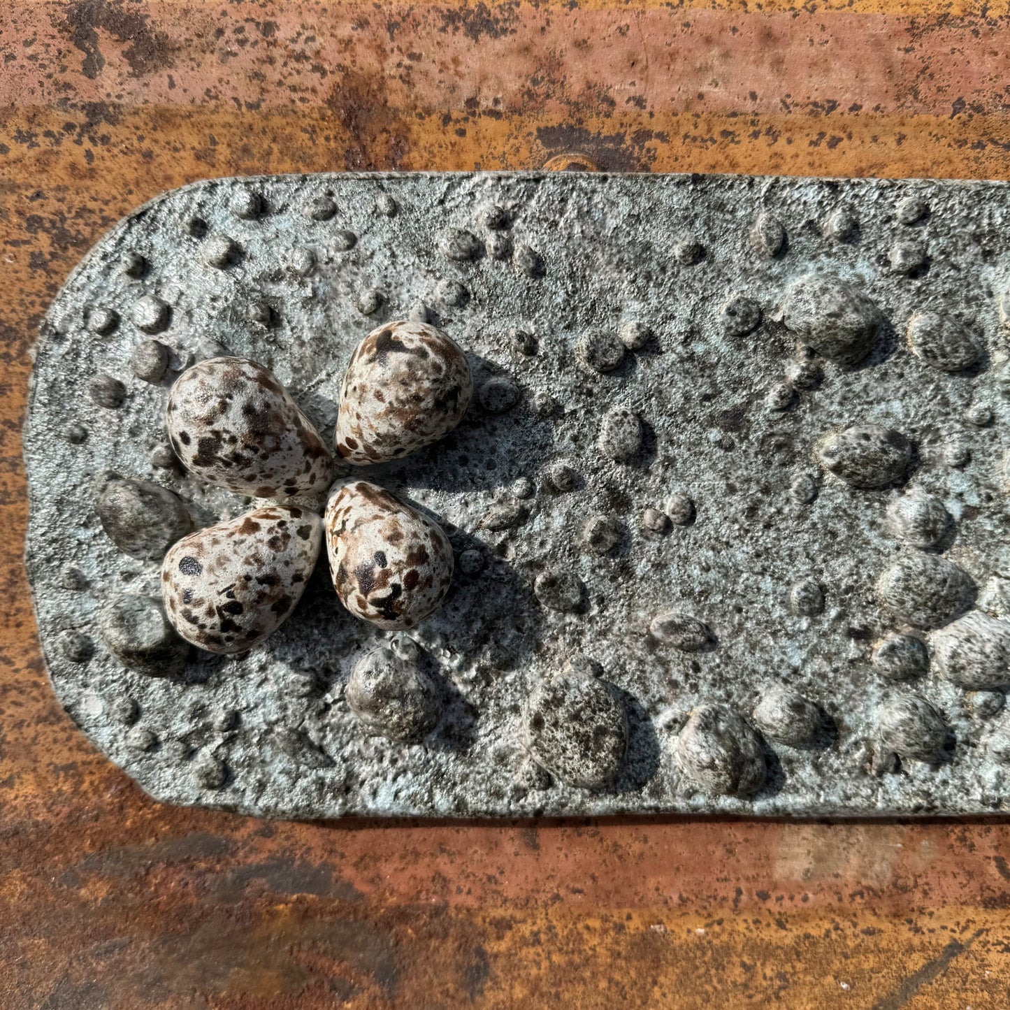 Stoneware Wall Panel - Ringed Plover's Nest
