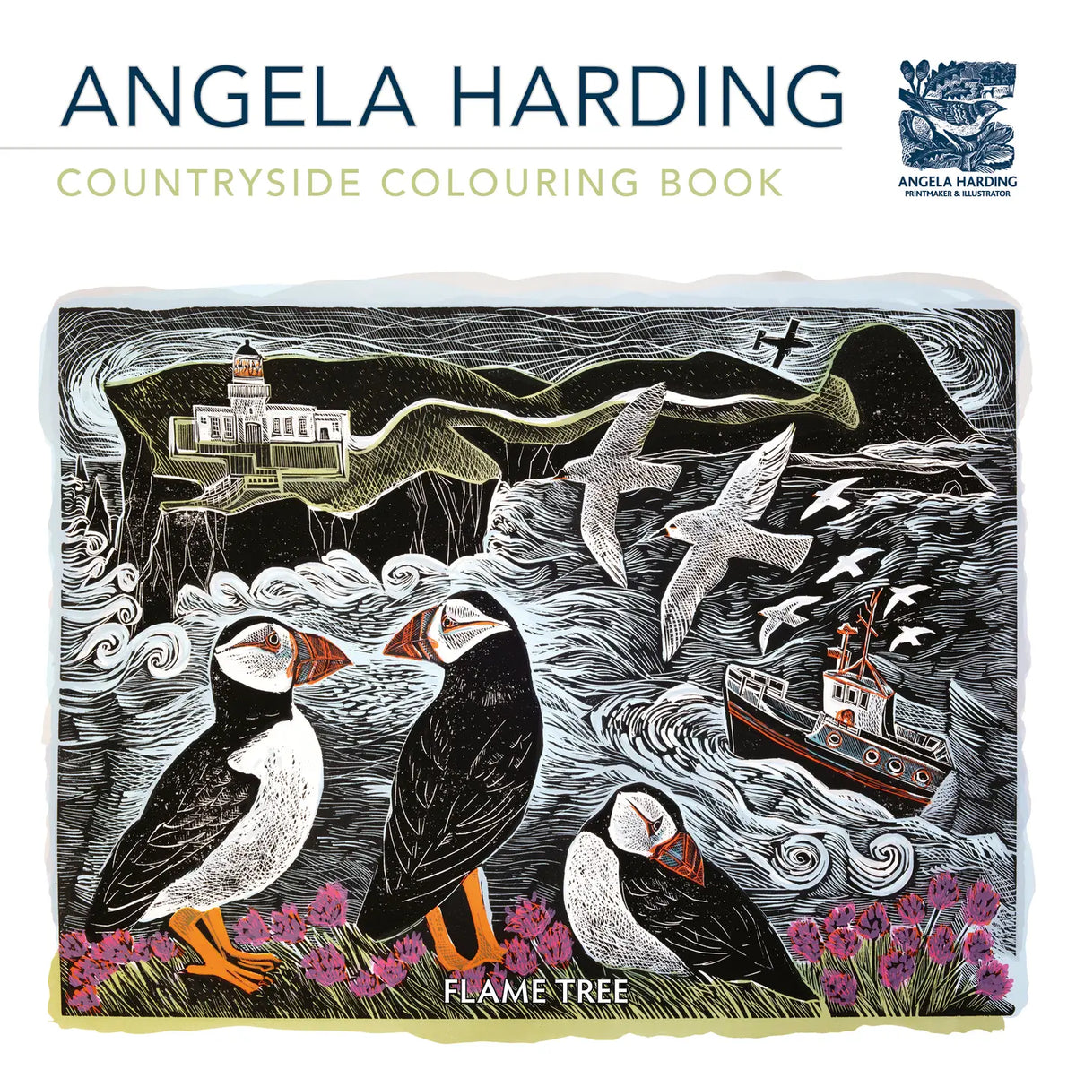 Angela Harding Countryside Colouring Book