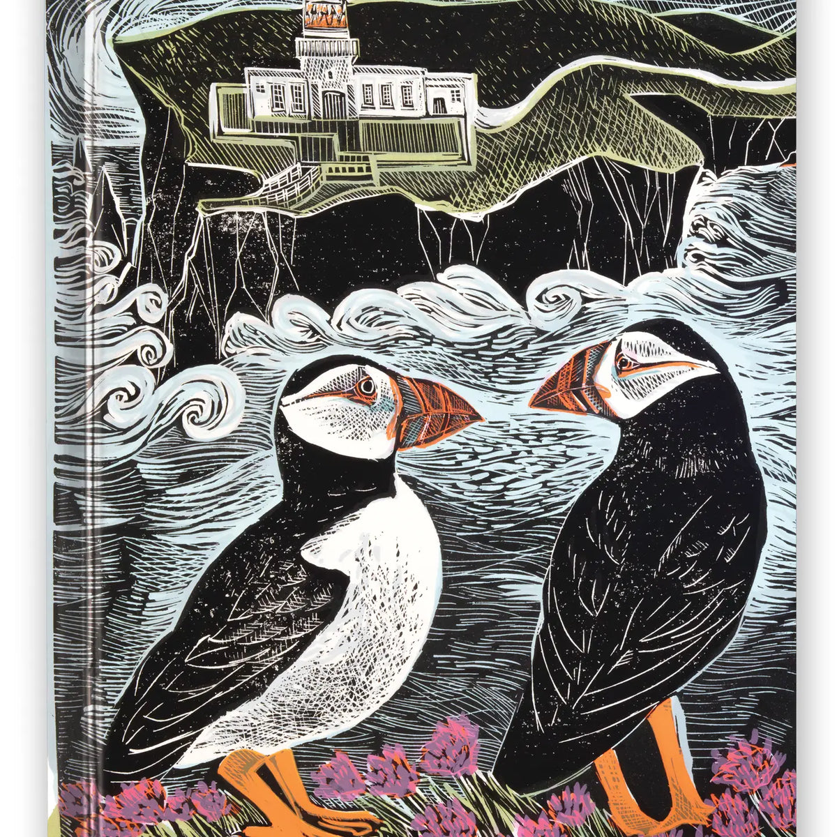 Fair Isle Puffins Foiled Sketchbook - Blank