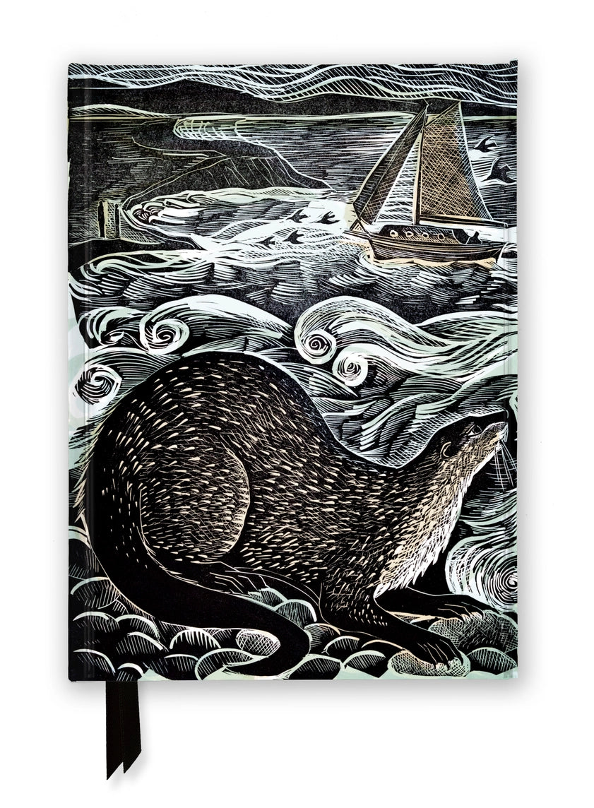Shetland Otter & Windsong Foiled Notebook - Lined