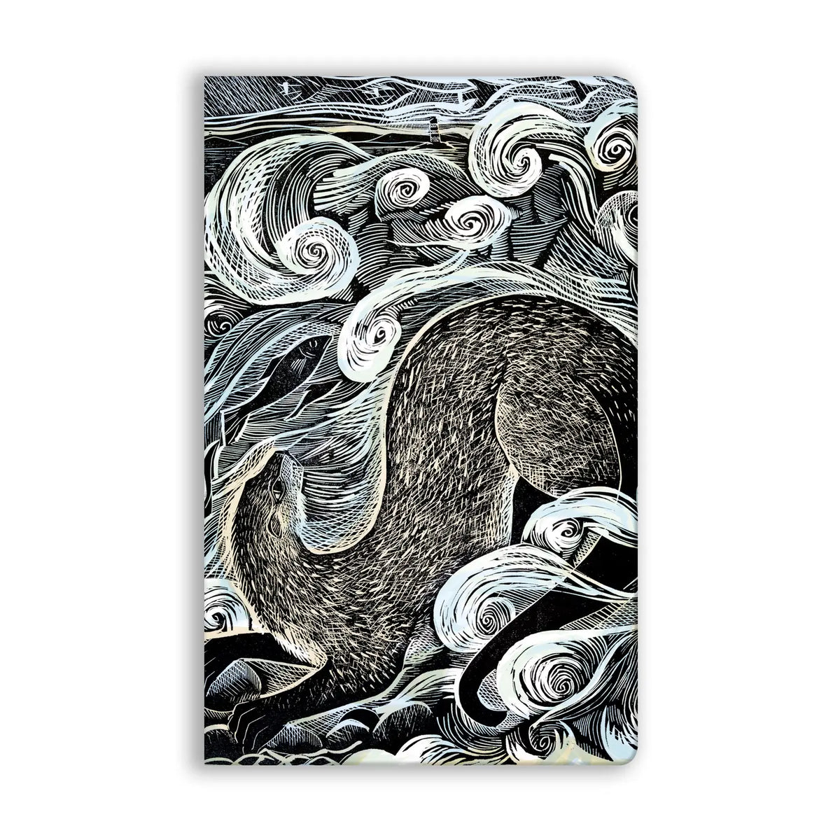 Shetland Otter Shetland Sea Soft Touch (Paperback) Journal - Lined