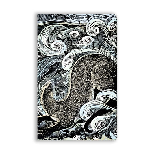 Shetland Otter Shetland Sea Soft Touch (Paperback) Journal - Lined