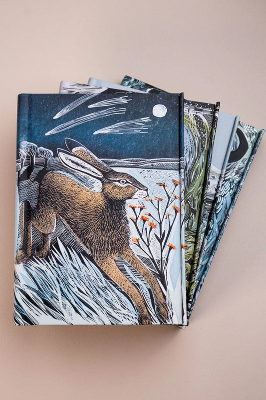 Shooting Stars with Hare Foiled Notebook - Lined