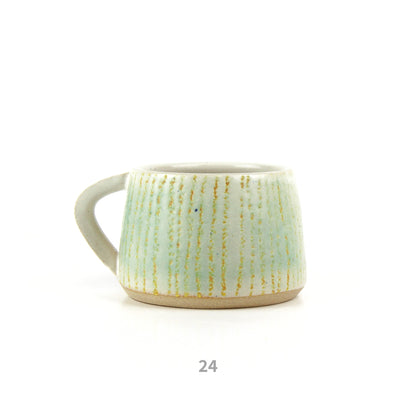 Mug - Turquoise and Yellow Stripe