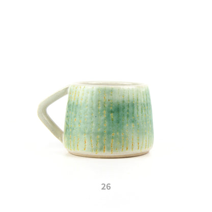 Mug - Turquoise and Yellow Stripe