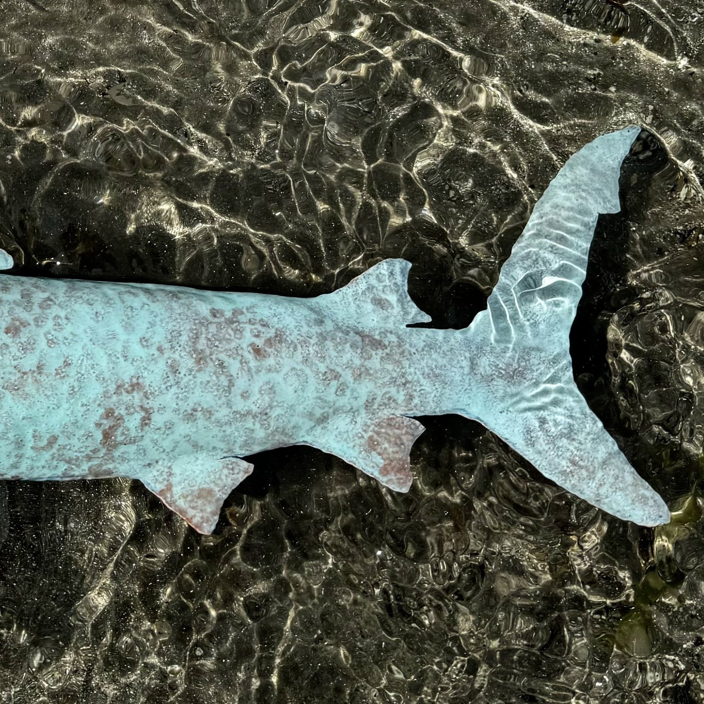 Copper Shark - Cold Forged Sculpture