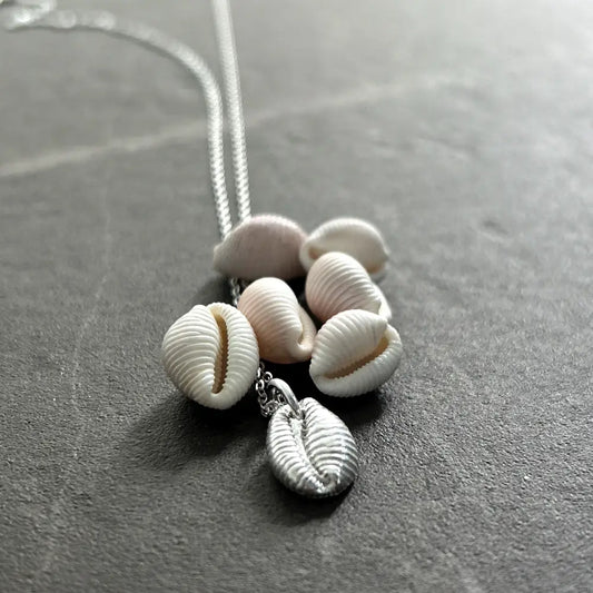 Silver Cowrie Shell Necklace