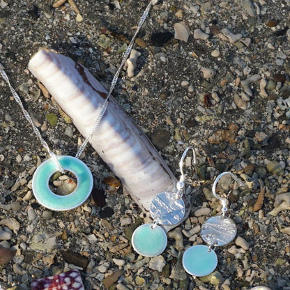 Memories of the Beach Earrings - Turquoise
