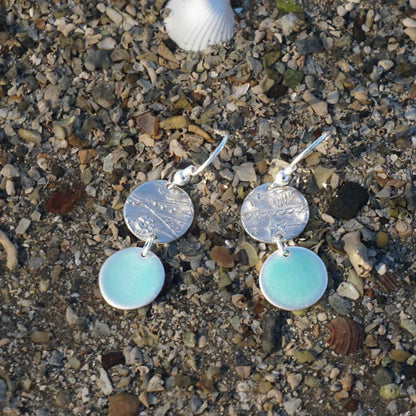 Memories of the Beach Earrings - Turquoise