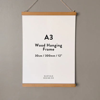 Wooden Hanging Poster/Print Frame