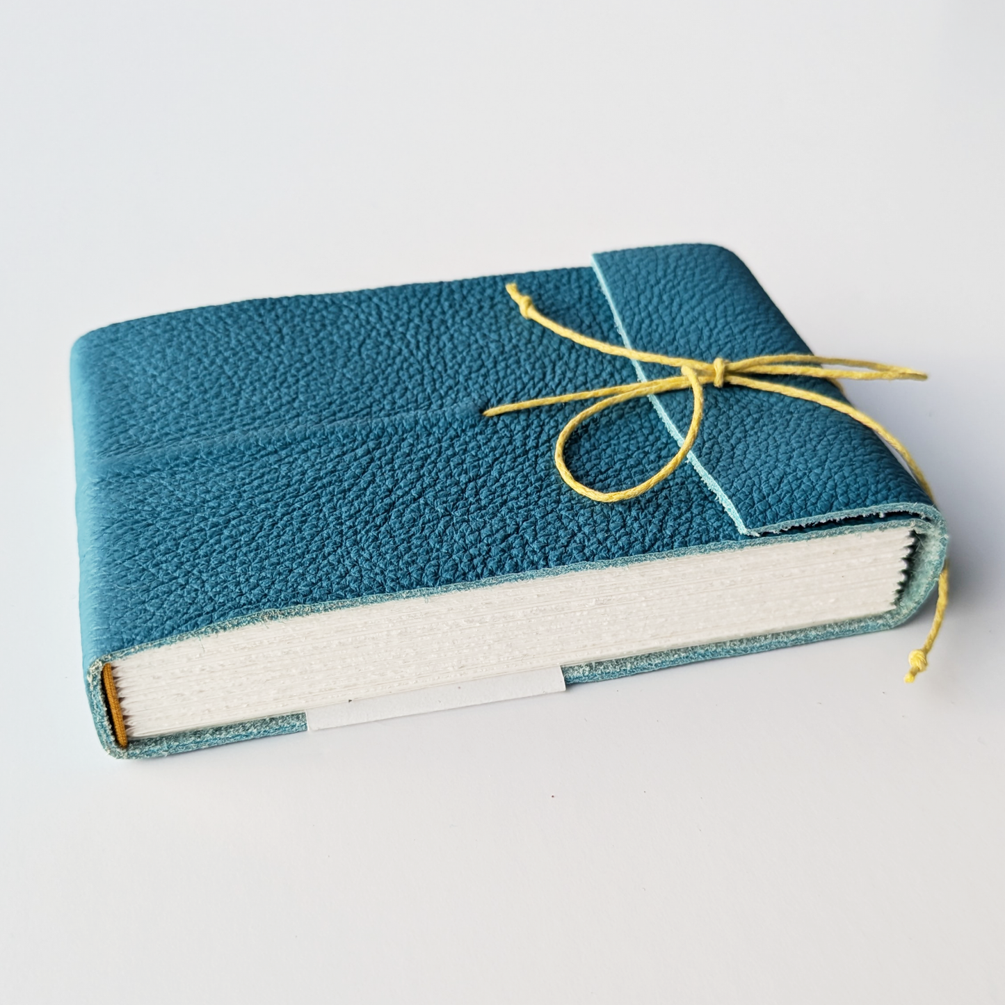 Reclaimed Leather Bound Sketchbook - Turquoise