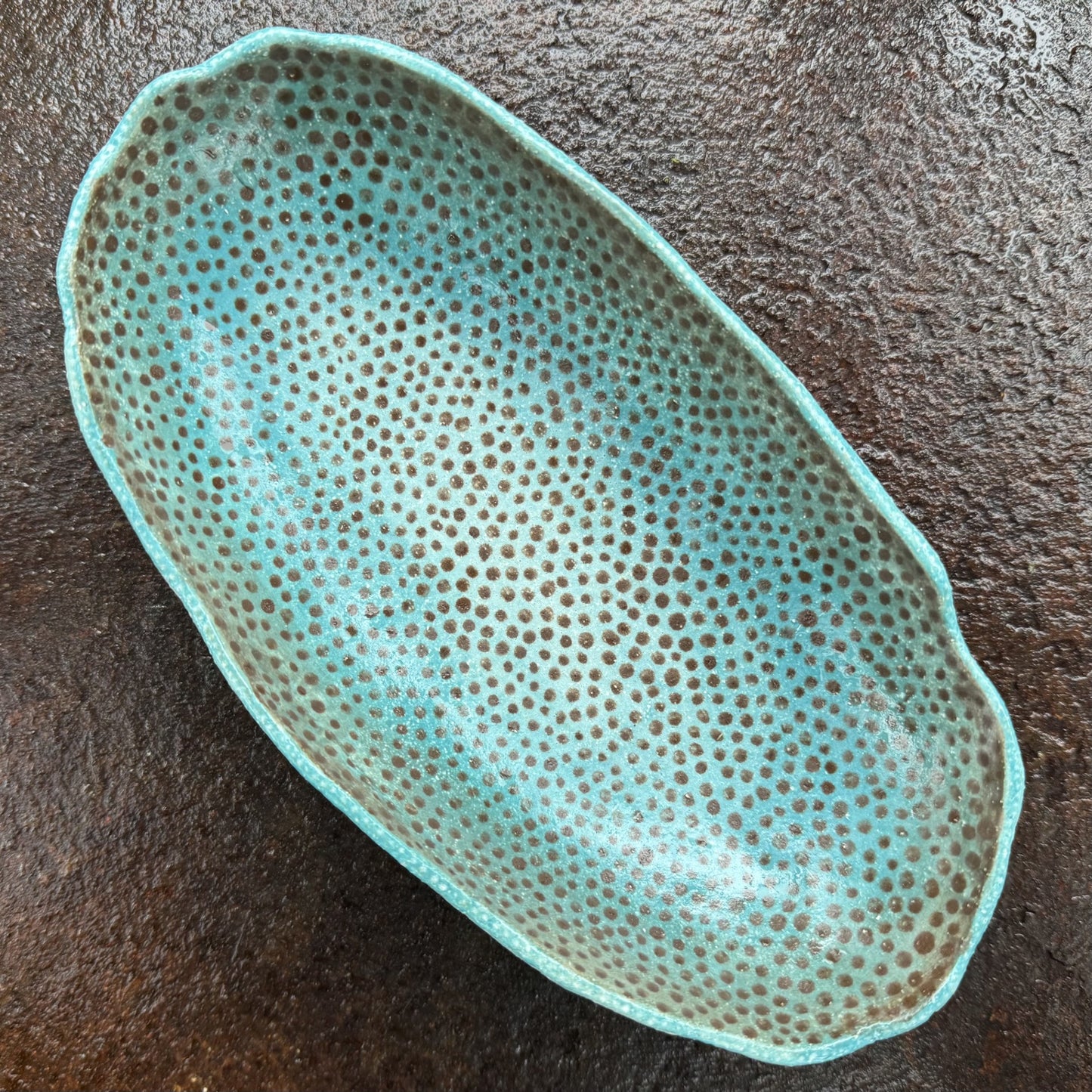 Three Legged Rainbow Trout Rock Bowl