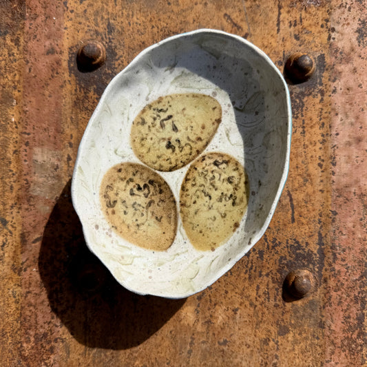 Lunga Rock Bowl - Three Oystercatcher Eggs