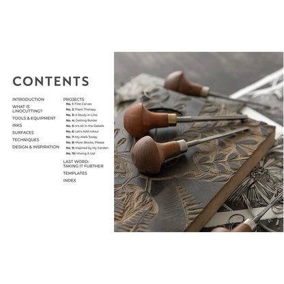 Nature Imprinted - Linocut Printing Book