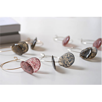 Sterling Silver Seaweed Bead Earrings