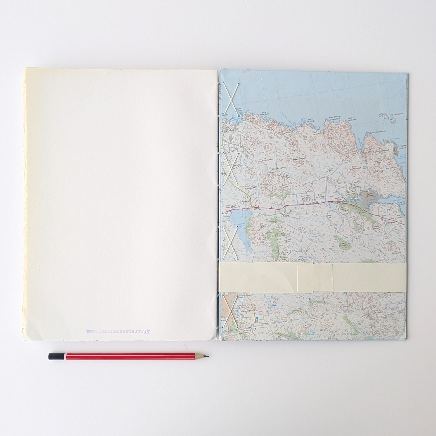 A4 Map Covered Notebook - Iona