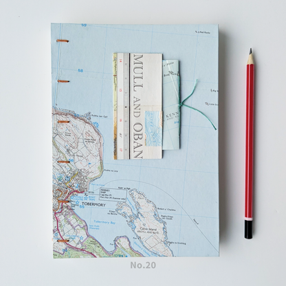 A5 Map Covered Notebook