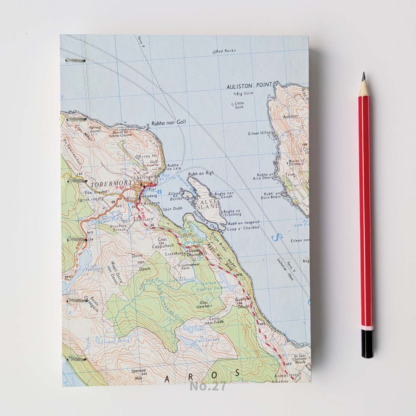 A5 Map Covered Notebook