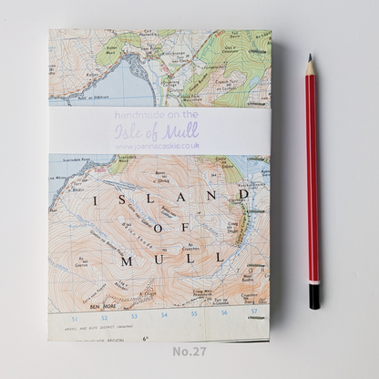 A5 Map Covered Notebook