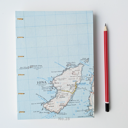 A5 Map Covered Notebook