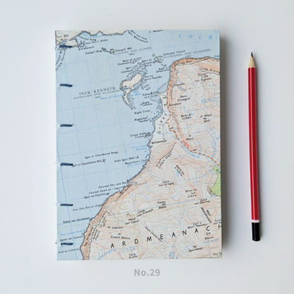 A5 Map Covered Notebook