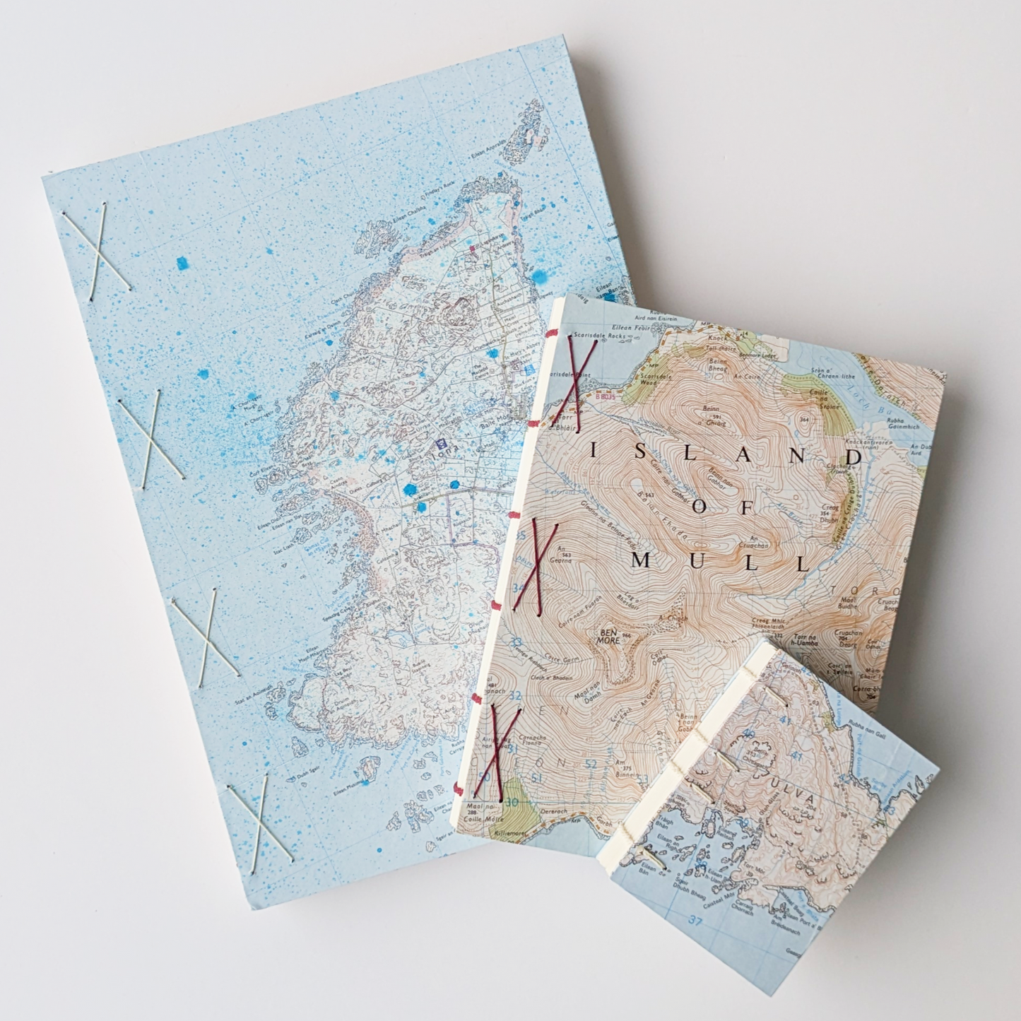 A4 Map Covered Notebook - Iona