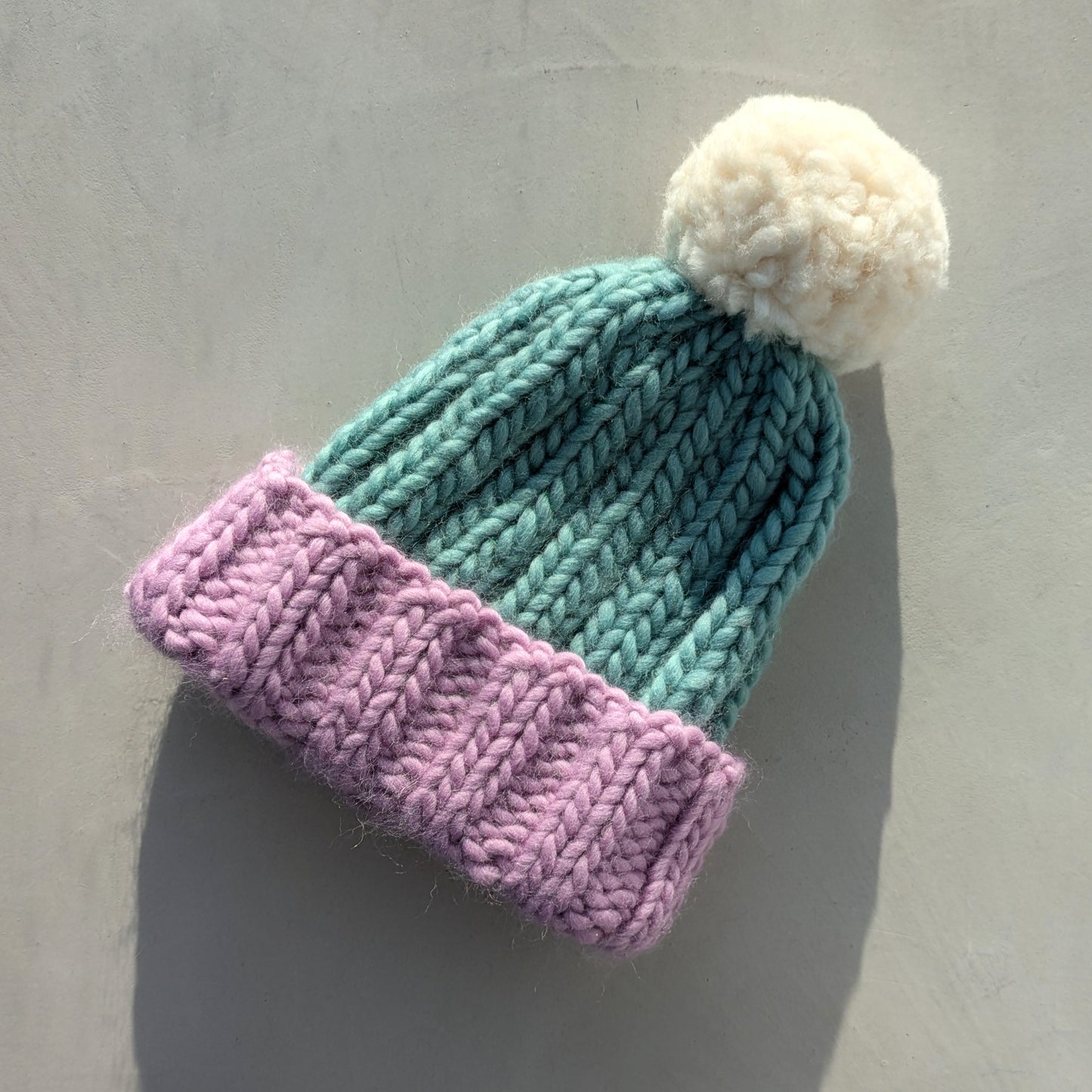 Chunky Knit Bobble Hat