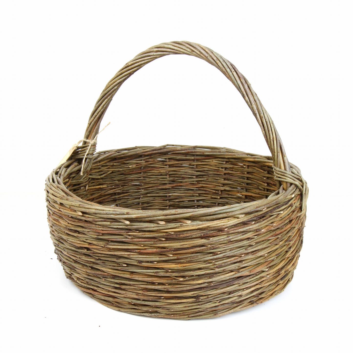 Willow Shopper Basket - Rope Coil