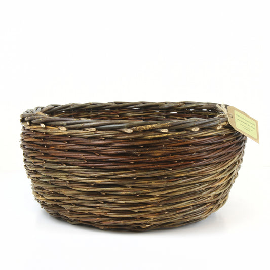 Willow Round Storage Basket - Rope Coil Weave