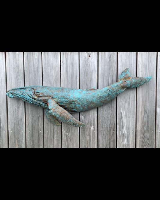 Large Tin Humpback Whale