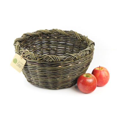 Willow Fruit Basket - Rope Style Border