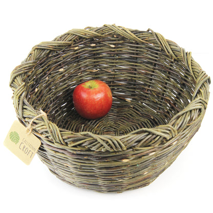 Willow Fruit Basket - Rope Style Border