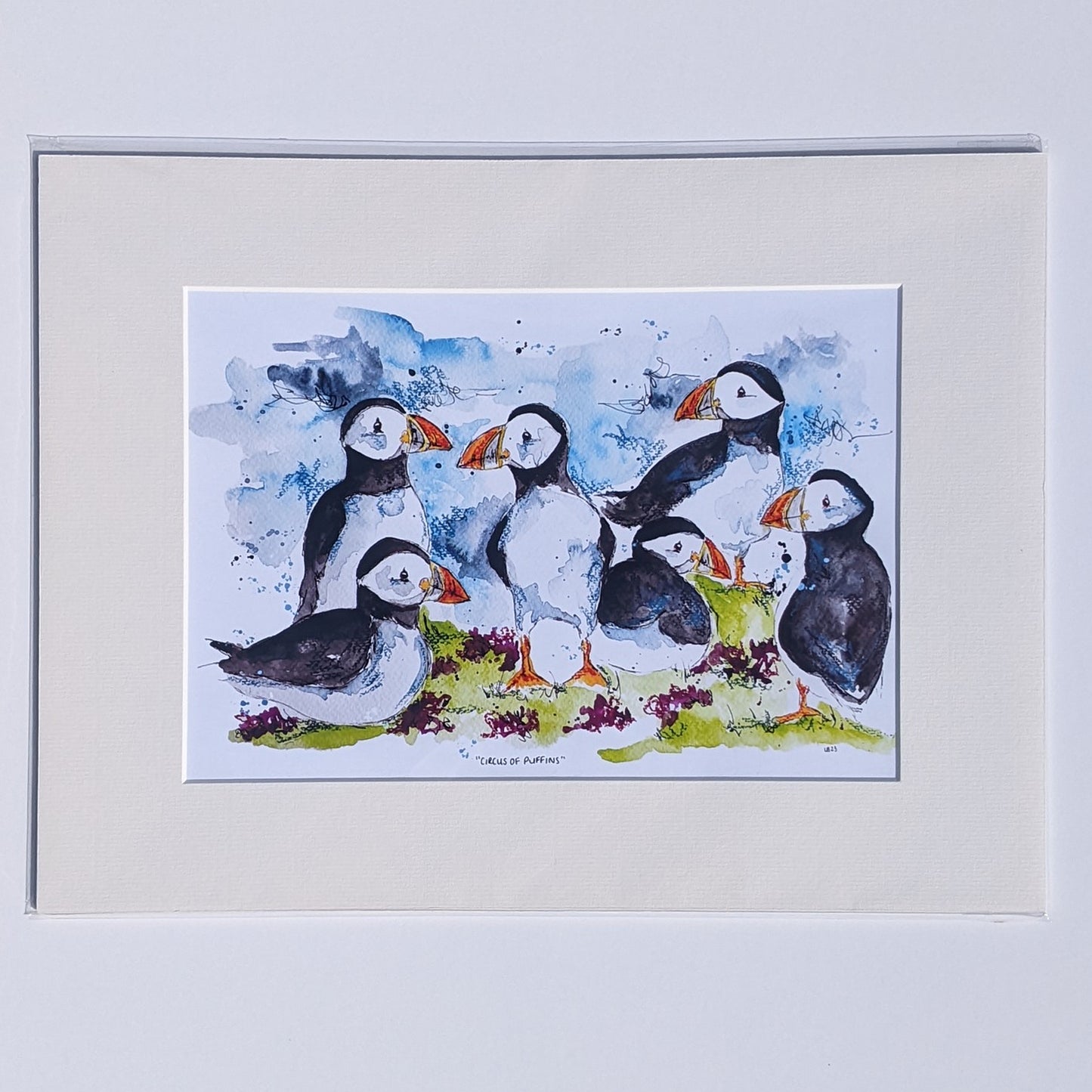 Circus of Puffins - Print