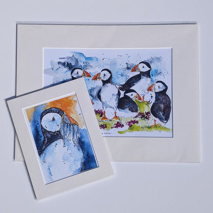 Puffin with Supper - Print