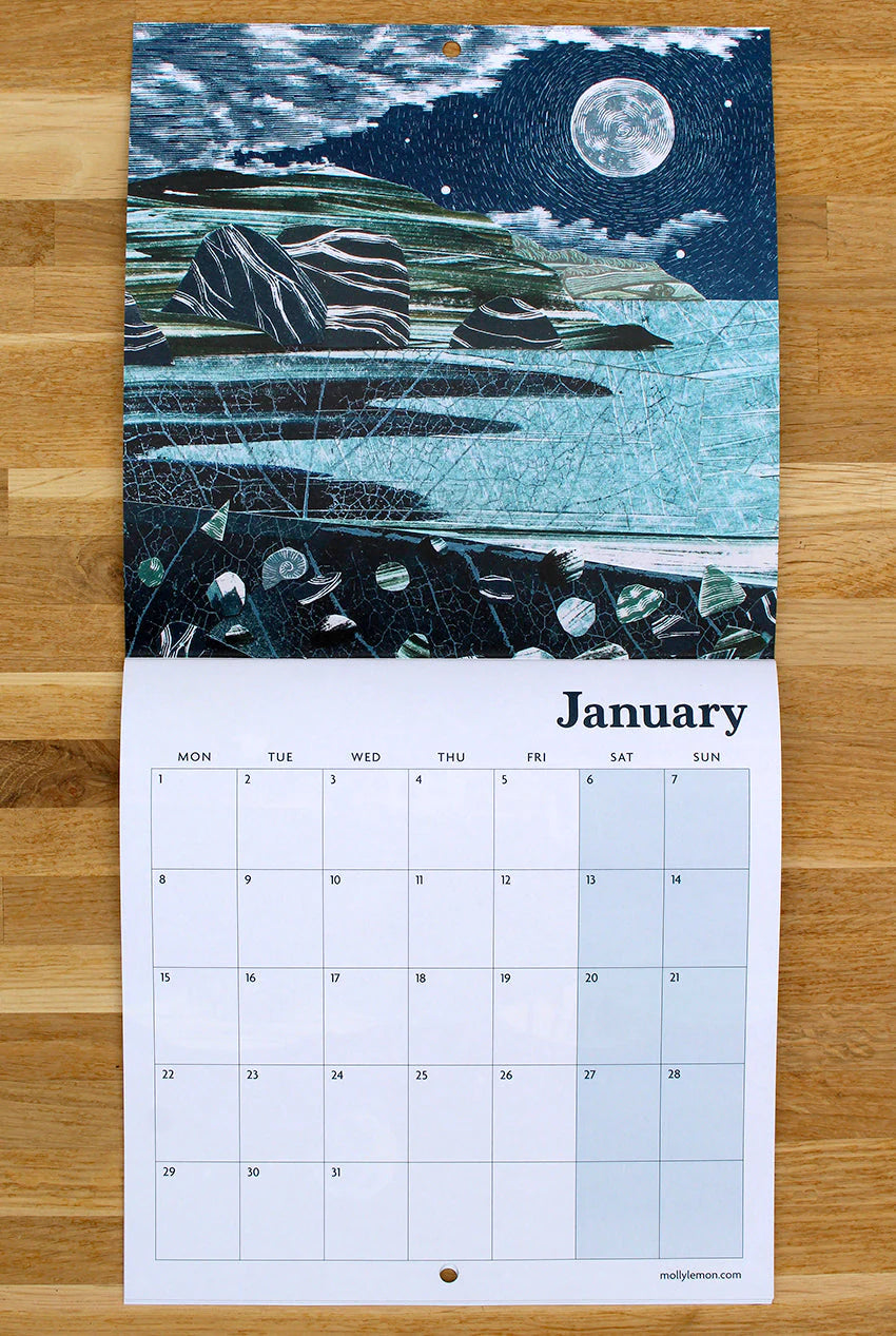 Seascapes and Landscapes Compact Calendar