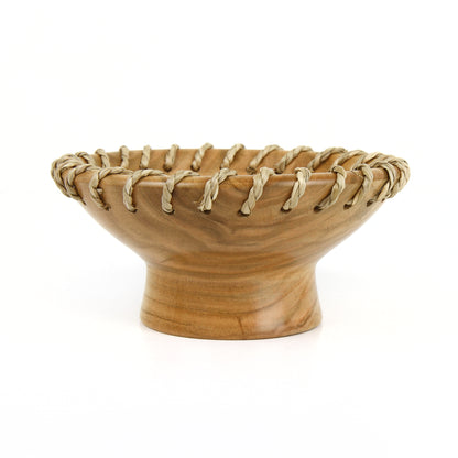 Cherry Bowl with Seagrass Trim