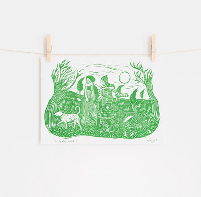 A Windy Walk - Risoprint
